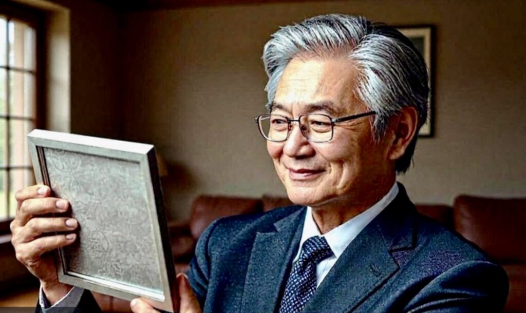 社長就任祝いに肖像画似顔絵プレゼント